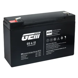 GS 6V12ah para UPS/ Banco de Energia Solar / Inversor Ferramenta Elétrica Scooter Elétrica Bicicleta Motoscooter Bicicleta Sistema de Alarme de Motocicleta Segurança Carros/Brinquedo