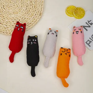 Thumb Pet Cat Plush Toy Chewing to Clean Teeth Soft Cute Catnip Mouse