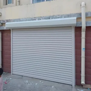 Modern Finished Steel Roller Shutter Door with Waterproof Feature Customizable Size &amp; Remote Control for Warehouse Use