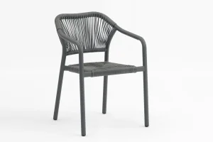 Wholesale Outdoor dining stackable aluminum rattan bistro wicker chair