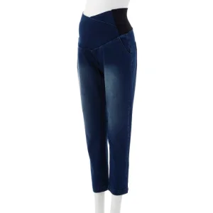 Cotton Material Comfortable Stretchy Denim Style Maternity Clothes Inujirushi Fairy Naga Maternity Pant (Loose)