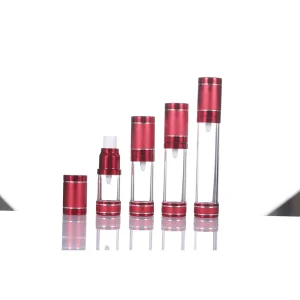 Compact Airless Bottle Cosmetic Bottle 10ml, 15ml, 20ml, 30ml Plastic Series Pump Airless Lotion Bottle