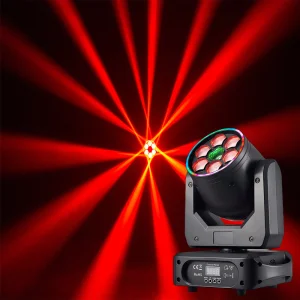 AMG ART Performance KTV Moving Head Light Hexa-Honeycomb Laser LED Strips 120W DMX512 Control IP20 16CH DJ Live House Bar