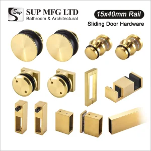 European Glass Door Hardware Set