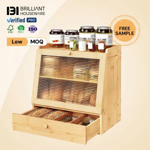 BH 2 Tier Kitchen Countertop Food Storage Box