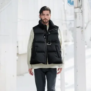 ODM ZD sleeveless black down puffer jacket Manufacturer, Factory