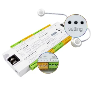 Sensor Controller LED Stair Light with Infrared Induction Control Stair Lights Mutil Funtion 32 Steps 30 Plastic Square OEM ODM