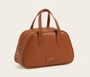 Organizador de maquillaje portátil con doble cremallera