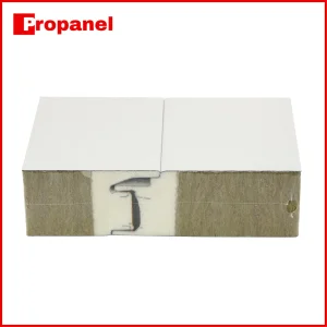 CE Certified Heat Preservation Mineral Wool Wall Panels Fireproof Rock Wool Sandwich Panels for Module Houses Interior Partition Prefabricated Houses
