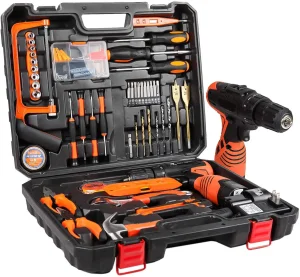 16.8V Cordless Power Drill Tool Set