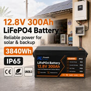 12.8V 300Ah LiFePO4