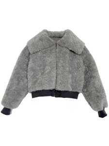 Women's Oversized Fleece Shearling Jacket Winter Coat