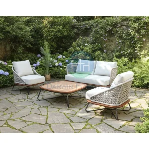 Foshan Modern Aluminum Outdoor Garden Couch Corner Outdoor Sectional Sofa