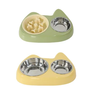 Pet Bowls Feeders Portable Eco-Friendly Stainless Steel