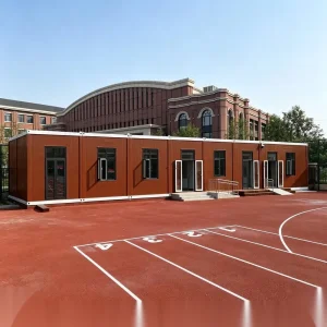 مشروع الحرم الجامعي الصديق للبيئة مدرسة حاويات مسبقة الصنع