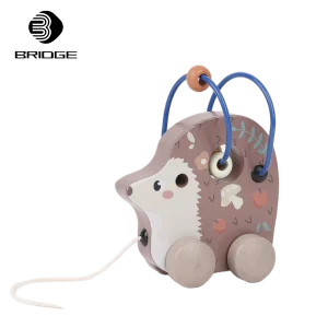Wholesale Educational Montessori Pull Hedgehog Car