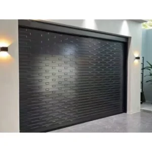 Modern Design Aluminum Alloy High-speed Garage Door with Rapid Spiral Turbine Rotation and Customized for Villas Style