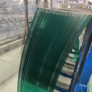 Factory Supply Hot Bent Irregular Curved Tempered Glass Staircase Curved Heat Bending Glass