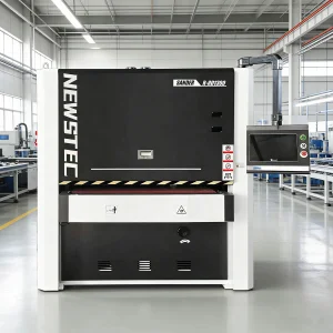 NEWSTEC 1300MM 1500MM Heavy Duty Wide Belt Sander Metal Sanding Deburring Machine 55kW Motor Automatic Operation 2-Year Warranty