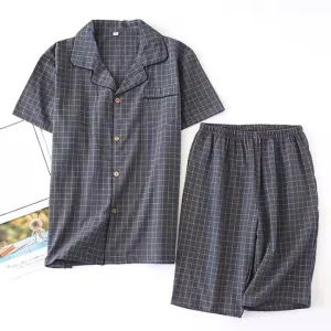 Pijamas de manga larga para mujeres de algodón, conjuntos de ropa de casa para parejas, pijamas para hombres