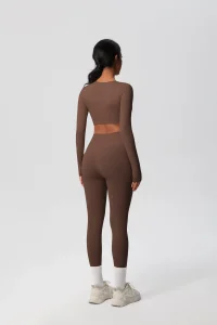 Ropa deportiva sin costuras de cintura alta que absorbe la humedad para el gimnasio