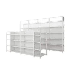 Guichang 2025 Boutique Modern Steel Metal Shelves Store Grocery Shelves Supermarket Store Display Racks