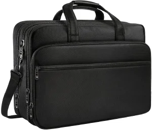 Maletín de Viaje Impermeable para Portátil 17 Pulgadas Bolsa de Mensajero para Computadora con Asa de Hombro
