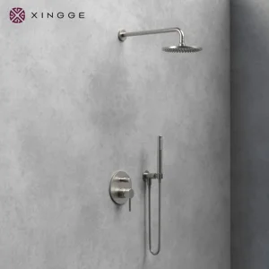 Sanitary Ware Faucet Factory Cupc Upc Stainless Steel Shower Set with Wall Mounted Shower Mixer Concealed Rainfall Bathroom Shower Set