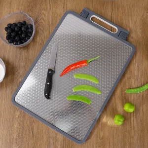 Multifunctional Eco-Style Anti-Bacterial Chopping Block Double-Sided Marble Plastic SUS304 Thickened Kneading Cutting Board