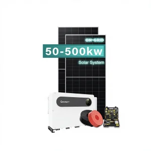 High-Efficiency Grid-Tied Monocrystalline Silicon Solar System with 50KW Capacity 220-380V Output for Industrial Commercial Use