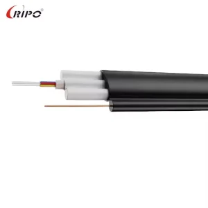 Fttp Flat Drop 1-24 Core Fiber Optic Cable for Aerial/Underground