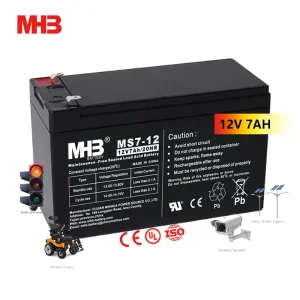 Mhb Ms7-12 Maintenance Free Rechargeable Lead Acid Battery 12V 7ah for Fire and Security Systems