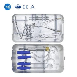 Orthopedic Surgical Instruments Set for Titanium Cable Cerclage Wire Factory Sales Directly Cable Instrument Set Cable Kit
