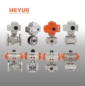 Stainless Steel/PVC/UPVC 2 Way/3 Way Flange/Thread/Welded/True Union Industrial/Sanitary Ball Valve with Pneumatic/Electric Motorized Actuator