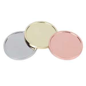 Dual Plated Unfinished Challenge Coin Template Antique Gold Silver Surface Coating