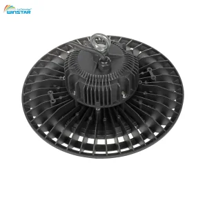Iluminación LED de alta bahía de servicio pesado 190lm/W Lámpara de alta bahía tipo UFO industrial con ADC12 carcasa de aluminio para iluminación de almacenes, fábricas y centros logísticos