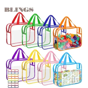 Wholesale Clear Carrying Bag Waterproof Makeup Clear Pouch Durable Pvc Travel Carry Bags Cosmetic Transparent PVC Cosmetic Bag
