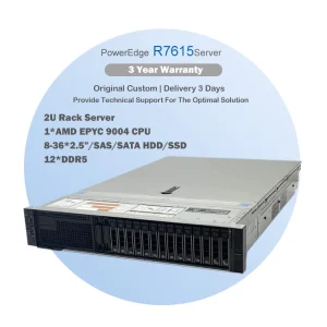 Wholesale Cheap AMD EPYC 9004 Processor D Ell PowerEdge R7615 R7625 2U HPC Deepseek Virtualization Enterprise Rack Server