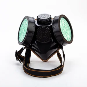 Double Activated Carbon Filter Safety Gas Mask Chemical Respirator