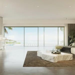 Premium Aluminum Alloy Sliding Door with Smart Automation