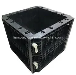 Cheap 100 Times Reusable Adjustable Plastic Column Formwork Concrete Pillar Mould Panel System for Construction