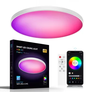 Smart Wi-Fi Remote Control RGB Ceiling Light