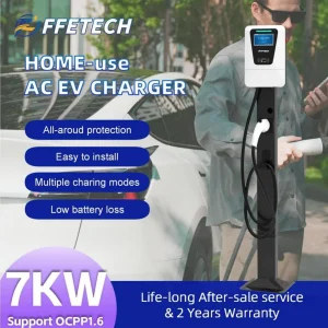 Smart 7kw EV Charger with WLAN 4G and Bluetooth Integration