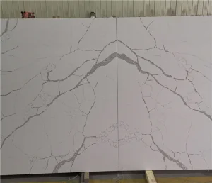 Engineered Stone polished/honed black/white/beige SF-V17 Calacatta Azul quartz for interiors/indoor kitchen/bathroom countertops/vanity