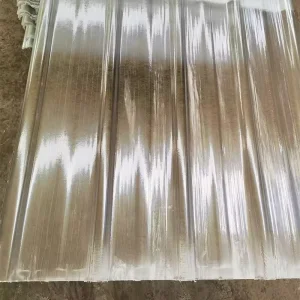 Lightweight Corrugated Plastic Roofing Sheet Fiber FRP Transparent Solar Panel Roof Tile for Green House Building