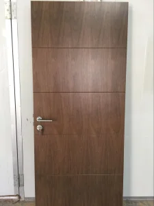 Hand Carved Teak Solid Wood Modern Veneer Door