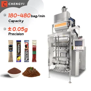 Fully Automatic Multi-lane 3g 5g 7g Filling And Sealing Sugar Pouch Sachet Instant Coffee Powder Stick Packing Machine