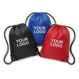 Custom Sublimation Drawstring Backpack 210D Polyester