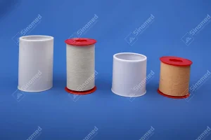 Disposable Adhesive Plaster Spool Plastic Cover Strong Stick Surgical Zinc Oxide Plaster
