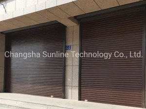 High-Grade Imitation Copper Rolling Shutter Garage Door